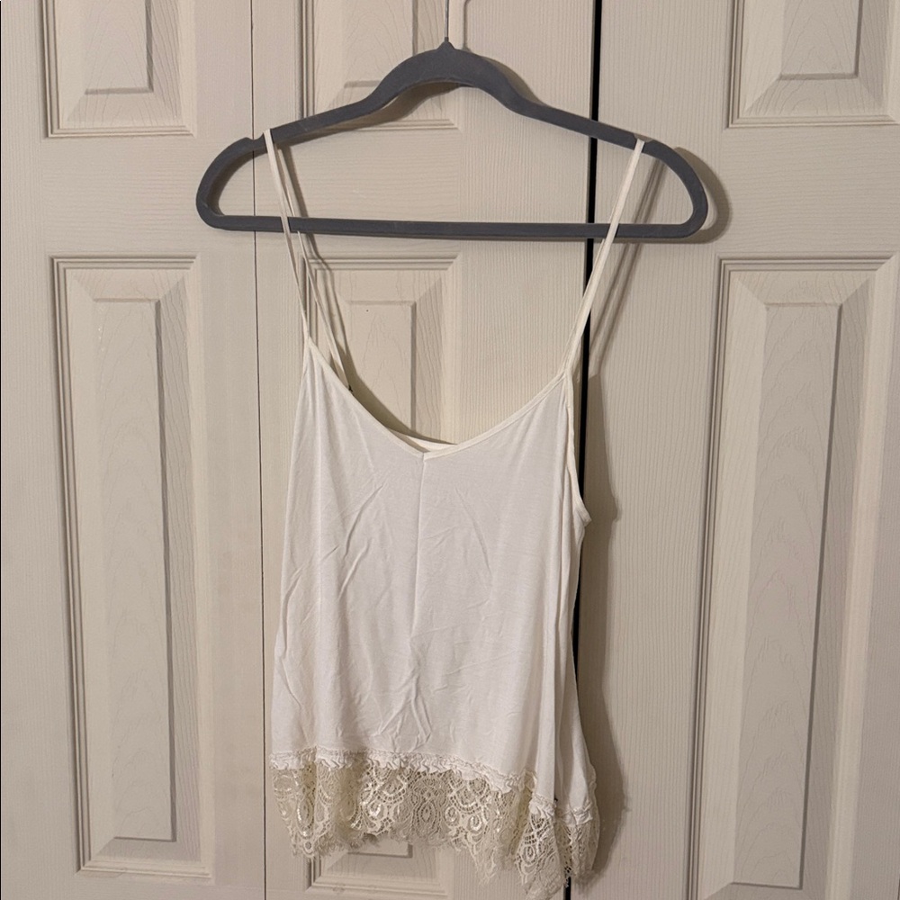 American Eagle Outfitters Cream Lace Cami